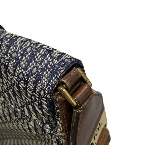 Auth DIOR/ChristianDior Street Chic, Trotter - Navy Cream Dark Brown Jacquard - Picture 9 of 16